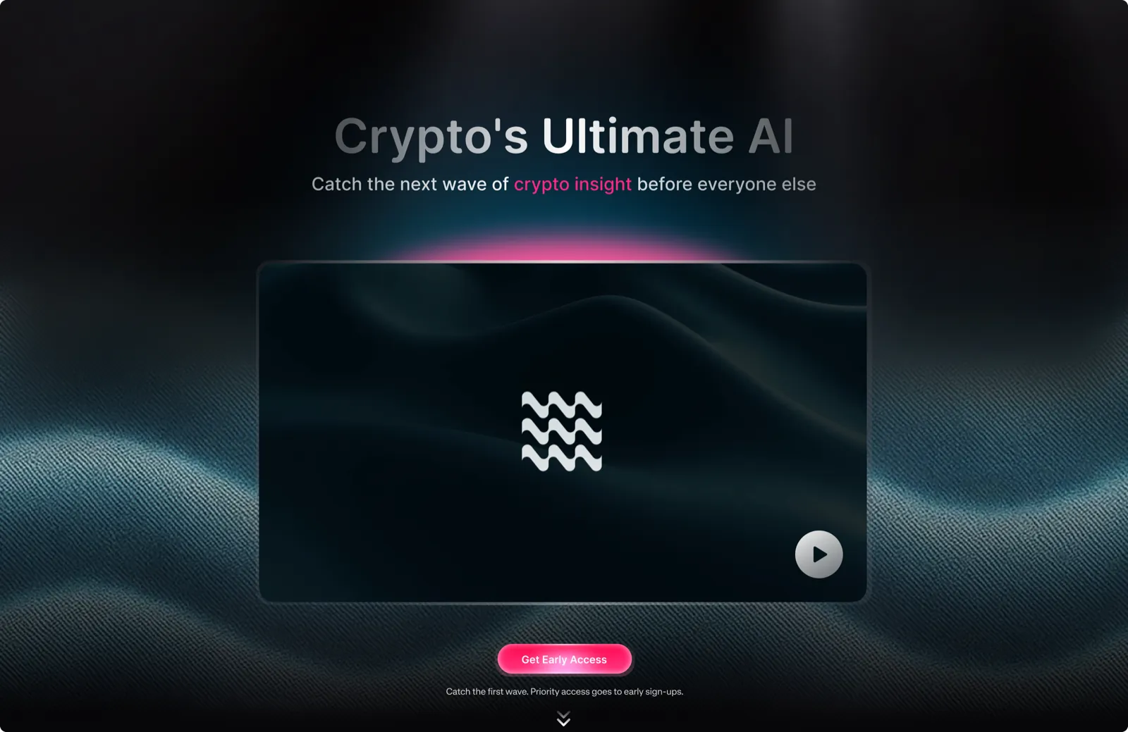 landing — dark mode